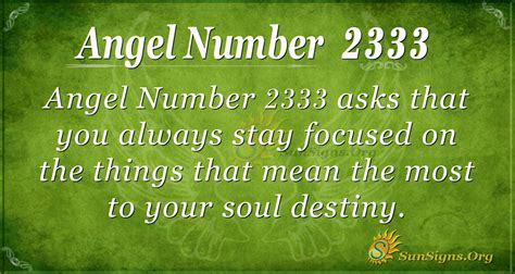 angel number 2333|Angel Number 2333 Meaning: Avoid Distractions